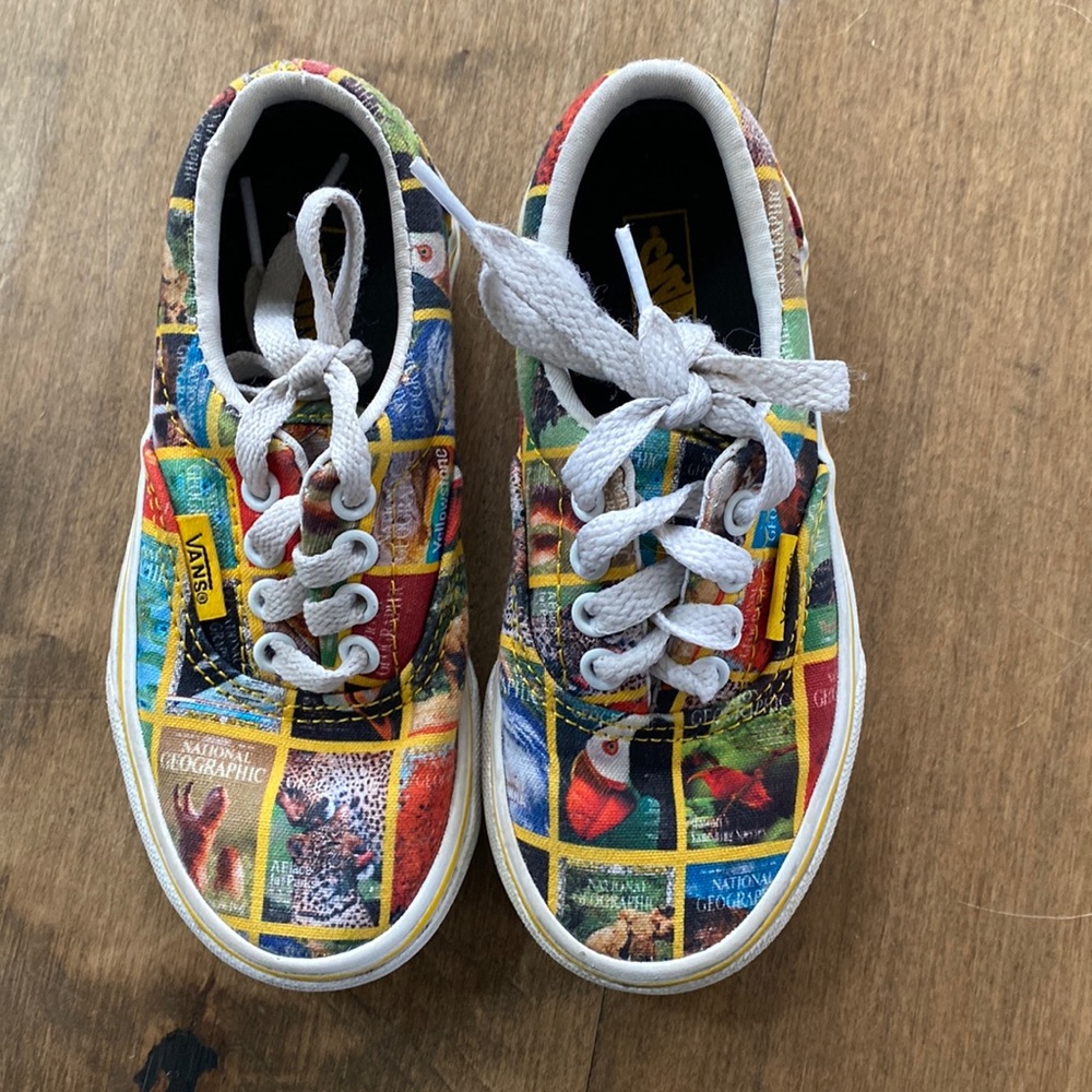 Vans, kids National Geographic, limited addition vans, good condition